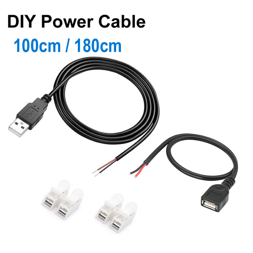 Electronics Repair Gadgets - 2-контактный USB-кабель питания постоянного тока USB-папа