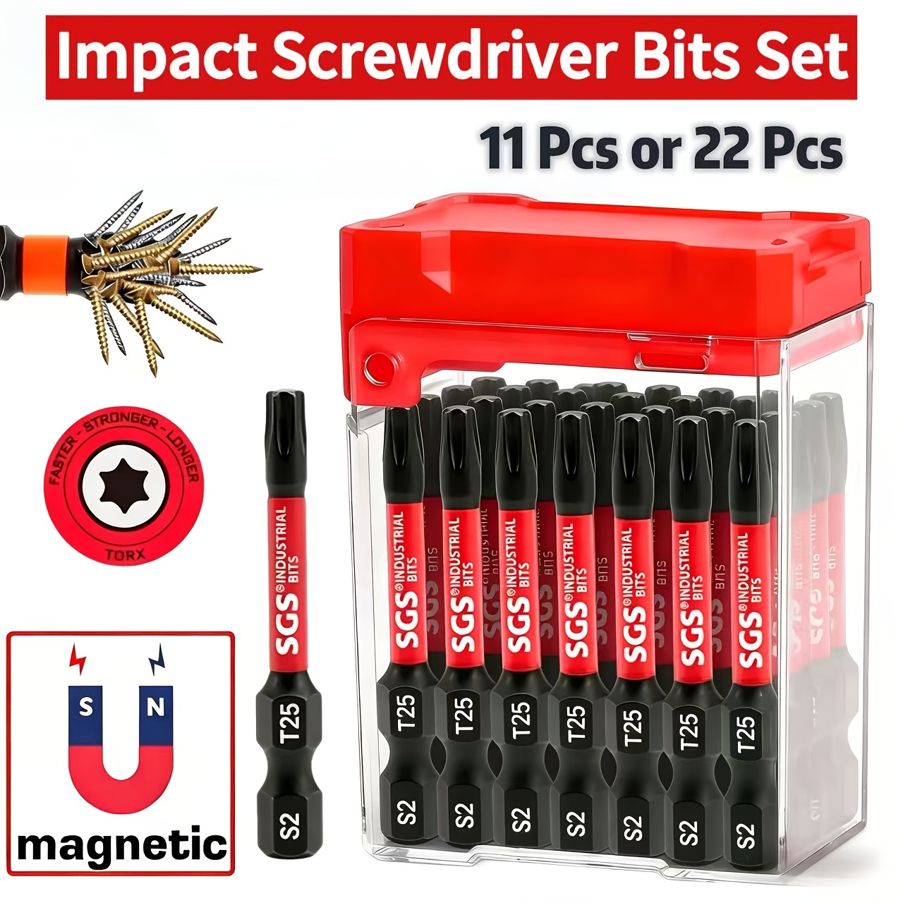 Diy Electronics Gadgets - Набор магнитных отверточных насадок T25 Torx,